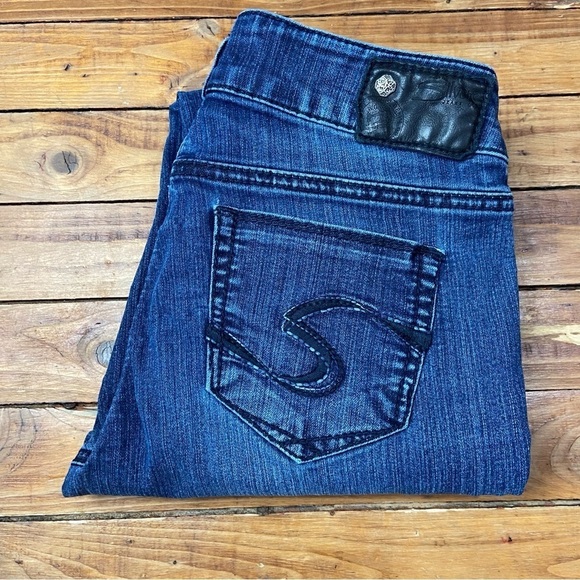 SILVER jeans western gloves works skinny lightweight denim  28 mid to low rise - Picture 3 of 12